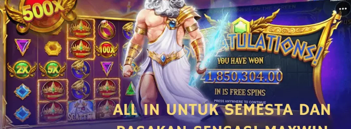 Slot Mania Olympus Maxwin di KONOHATOTO78 - Jackpotmanis