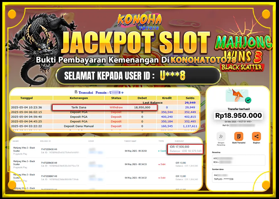 bukti jp scatter hitam Konohatoto78