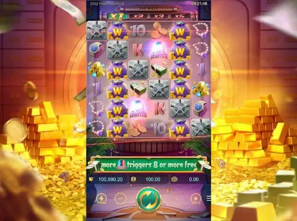 Fitur Free Spin Wild Heist Cashout Slot