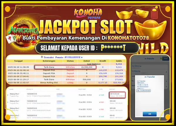 Jackpot Mahjong Wins 2 Slot di KONOHATOTO78