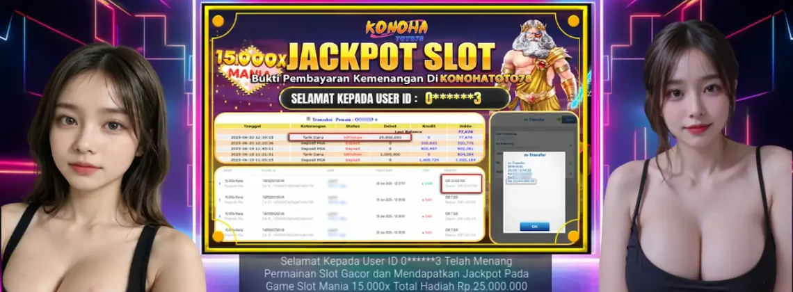 Resmi Cair! Inilah Bukti Pembayaran Jackpot Slot Olympus 15.000x di Konohatoto78