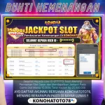 Resmi Cair! Inilah Bukti Pembayaran Jackpot Slot Olympus 15.000x di Konohatoto78
