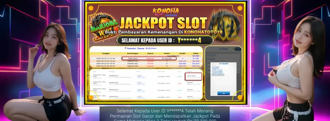 Jackpot Mahjong Wins 3 Konohatoto78: 3 Black Scatter Cair Rp22 Juta, Ini Bukti Aslinya!