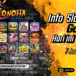 Info Game Slot Gacor Terbaru 7 Juni 2025: Jangan Ketinggalan Jadwal JP KONOHATOTO78