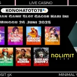 Daftar Game Slot Gacor Online yang Lagi Gacor Hari Ini di Konohatoto78
