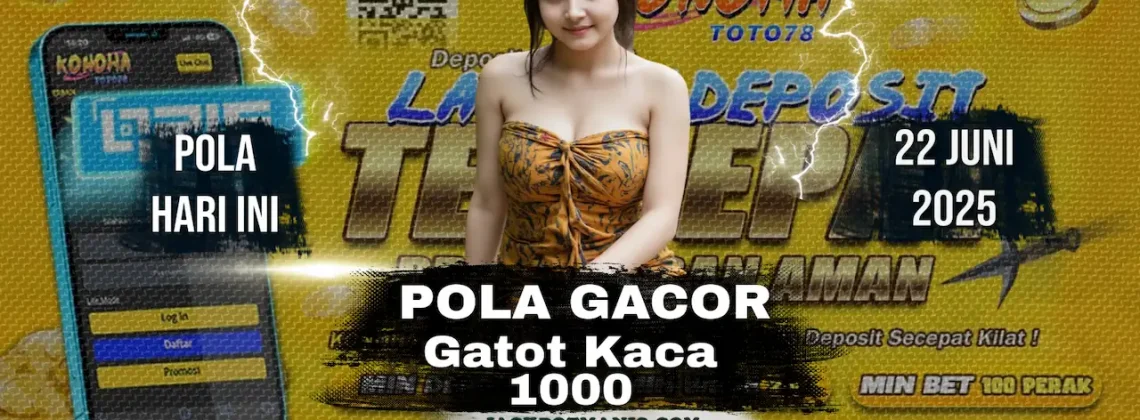 Pola Slot Gatot Kaca 1000 Terbaru! Buktikan Sendiri di Konohatoto78