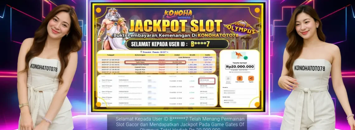 Bocoran Pola Slot Olympus Jackpot Rp20 Juta di Konohatoto78
