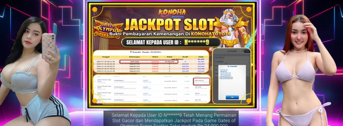 Bukti Kemenangan Slot Gacor KONOHATOTO78 Jackpot!