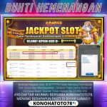 Bukti Kemenangan Slot Gacor KONOHATOTO78 Jackpot!