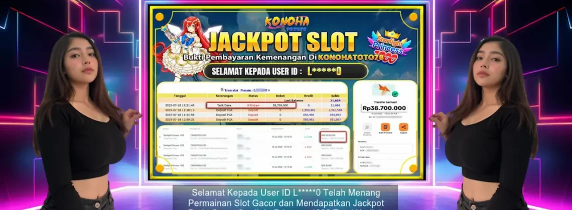 Bukti Menang Starlight Princess 1000 JP 38 Juta di Konohatoto78