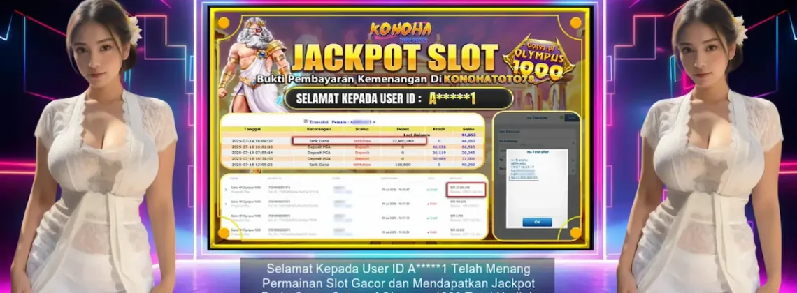 Jackpot Olympus 1000 Rp33,9 Juta Dibayar Lunas - Konohatoto78!