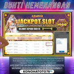 Jackpot Slot Online Terbesar Rp19 Juta di KONOHATOTO78