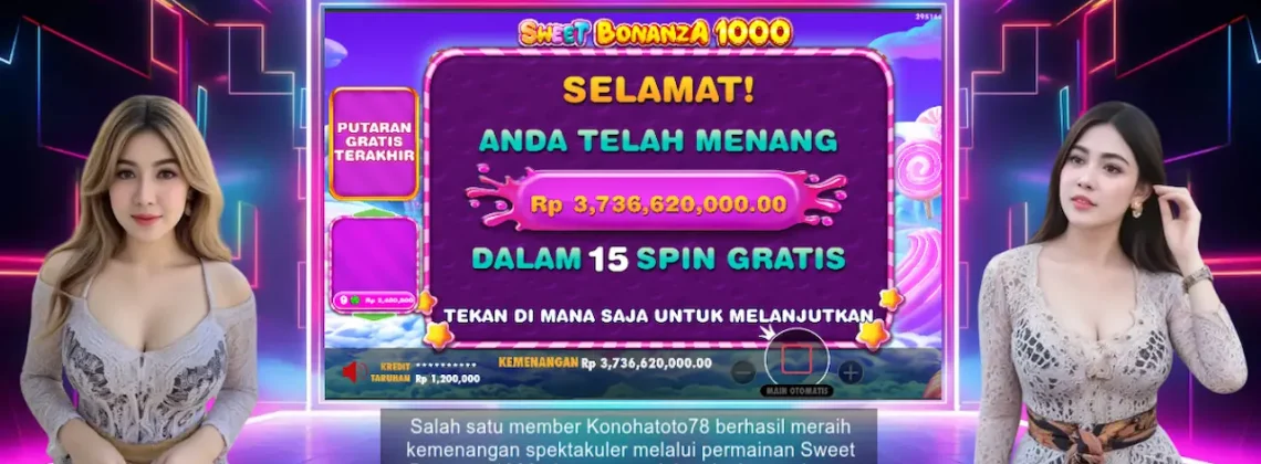Kemenangan Sweet Bonanza 1000 Tembus 3,7M di Konohatoto78