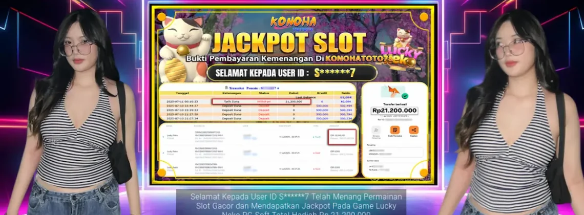 Pola Jackpot Lucky Neko PG Soft, Raih Rp21 Juta di Konohatoto78