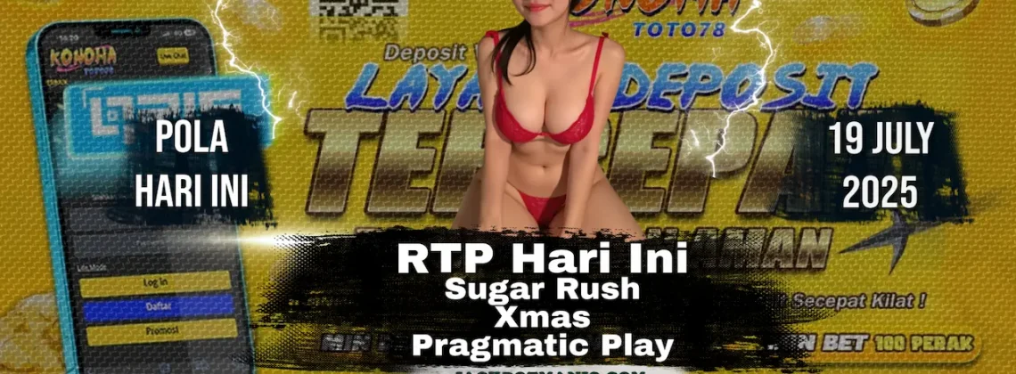 RTP Sugar Rush Xmas Tertinggi di Konohatoto78 Hari Ini!