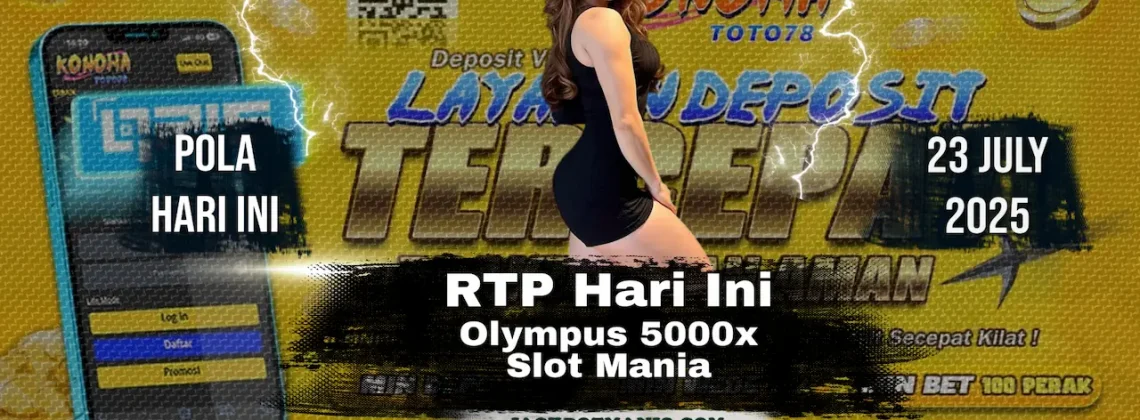 Slot Mania Olympus 5000x RTP 97% Hari Ini! Daftar Sekarang!