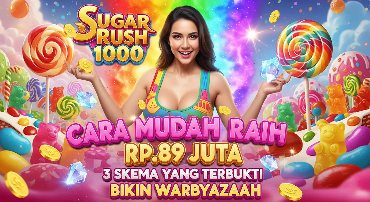 Pola Main Sugar Rush 1000 Trik Gacor JP Maxwin Hari Ini